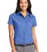 Port Authority Ladies Short Sleeve Easy Care Shirt in Ultramarne blu front view