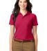 Port Authority Ladies Stain Resistant Polo L510 in Red front view