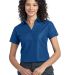 Port Authority Ladies Vertical Pique Polo L512 in Blue jewel front view