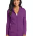 Port Authority Ladies Modern Stretch Cotton Full Z Sprklng Grape front view