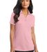 Port Authority Ladies Silk Touch153 Interlock Polo in Light pink front view