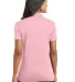 Port Authority Ladies Silk Touch153 Interlock Polo Light Pink back view