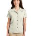 Port Authority Ladies Easy Care Camp Shirt L535 in Ivory front view