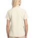 Port Authority Ladies Patterned Easy Care Camp Shi in Ivory back view
