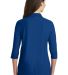Port Authority Ladies Silk Touch153 34 Sleeve Polo in Royal back view