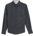 Port Authority Ladies Long Sleeve Easy Care Shirt  in Cl navy/lt stn frontFlat view