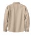 Port Authority Ladies Long Sleeve Easy Care Shirt  in Stone backFlat view