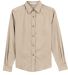 Port Authority Ladies Long Sleeve Easy Care Shirt  in Stone frontFlat view