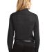 Port Authority Ladies Long Sleeve Easy Care Shirt  in Black/lt stone back view