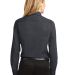 Port Authority Ladies Long Sleeve Easy Care Shirt  in Cl navy/lt stn back view