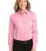 Port Authority Ladies Long Sleeve Easy Care Shirt  in Light pink front view