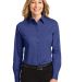 Port Authority Ladies Long Sleeve Easy Care Shirt  in Medit. blue front view
