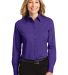 Port Authority Ladies Long Sleeve Easy Care Shirt  in Purple front view