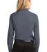 Port Authority Ladies Long Sleeve Easy Care Shirt  in Steel grey back view