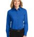 Port Authority Ladies Long Sleeve Easy Care Shirt  in Strong blue front view