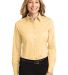 Port Authority Ladies Long Sleeve Easy Care Shirt  in Yellow front view