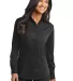 Port Authority Ladies Tonal Pattern Easy Care Shir Dark Charcoal front view