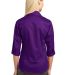 IMPROVED Port Authority Ladies 34 Sleeve Blouse L6 in Deep purple back view