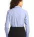Port Authority Ladies Crosshatch Easy Care Shirt L Chambray Blue back view