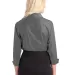Port Authority Ladies Crosshatch Ruffle Easy Care  Soft Black back view