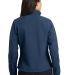 Port Authority Ladies Textured Soft Shell Jacket L in Insignia blue back view