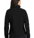 Port Authority Ladies Textured Soft Shell Jacket L Black back view