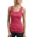Port Authority Ladies Concept Rib Stretch Tank LM1 Strawberry Ice front view