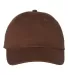 Valucap VC300 Adult Washed Dad Hat Brown front view