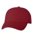 Valucap VC300 Adult Washed Dad Hat Cardinal front view