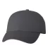 Valucap VC300 Adult Washed Dad Hat Charcoal front view