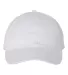 Valucap VC300 Adult Washed Dad Hat White front view