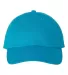 Valucap VC300 Adult Washed Dad Hat Neon Blue front view