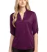 OGIO Crush Henley LOG111 Purple Luxe front view