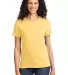 Port & Company Ladies Essential T Shirt LPC61 in Daffodil yelow front view
