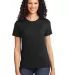 Port & Company Ladies Essential T Shirt LPC61 in Jet black front view