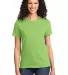 Port & Company Ladies Essential T Shirt LPC61 in Lime front view