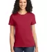 Port & Company Ladies Essential T Shirt LPC61 in Red front view