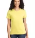 Port & Company Ladies Essential T Shirt LPC61 Yellow front view