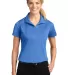 Sport Tek Ladies Micropique Sport Wick Polo LST650 in Blue lake front view