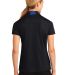 Sport Tek Ladies Side Blocked Micropique Sport Wic in Black/true ryl back view