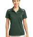 Sport Tek Ladies Vector Sport Wick Polo LST670 Forest Grn/Wht front view