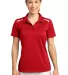 Sport Tek Ladies Vector Sport Wick Polo LST670 True Red/White front view