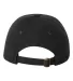 Valucap VC300Y Washed Twill Women/Youth Dad Hat Black back view