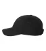 Valucap VC300Y Washed Twill Women/Youth Dad Hat Black side view