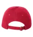 Valucap VC300Y Washed Twill Women/Youth Dad Hat Red back view