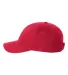 Valucap VC300Y Washed Twill Women/Youth Dad Hat Red side view
