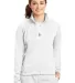 Sport Tek Ladies Tricot Track Jacket LST90 in White/white front view