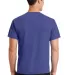 Port & Company Essential Pigment Dyed Tee PC099 in Blue iris back view