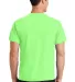 Port & Company Essential Pigment Dyed Tee PC099 in Neon green back view