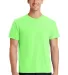 Port & Company Essential Pigment Dyed Tee PC099 in Neon green front view